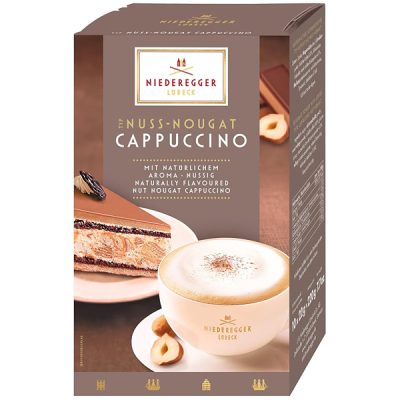 Nugátové cappuccino s příchutí lískových oříšků 220g (10x22g)