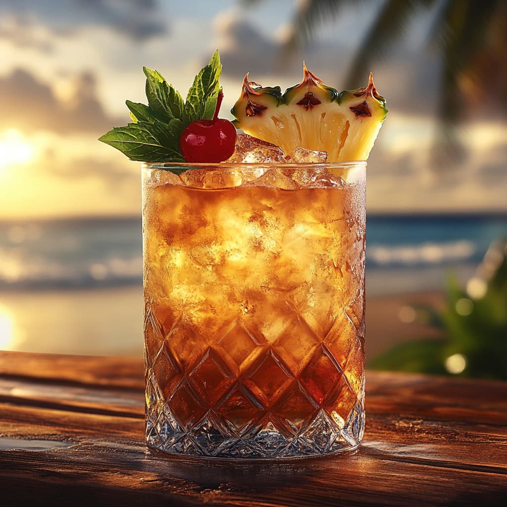 Právě si prohlížíte 🌴 Recept na Mai Tai – Exotika v každém doušku! 🍹