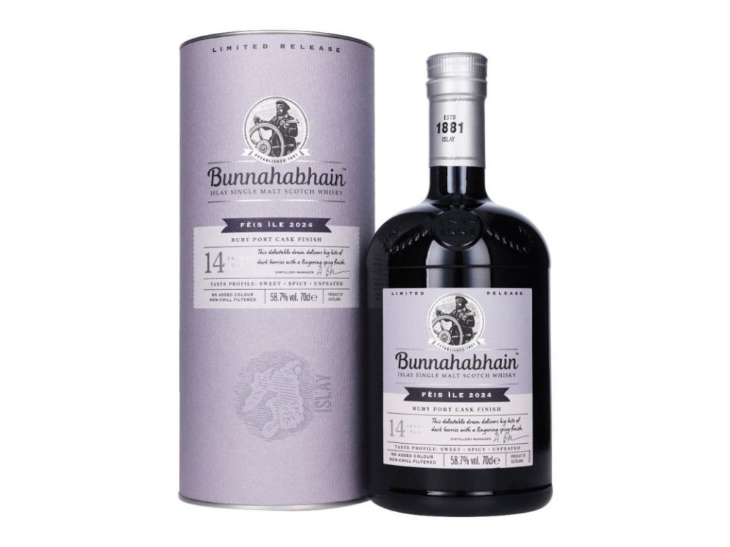 Bunnahabhain 14 yo RUBY PORT CASK 58,7% 0,7l