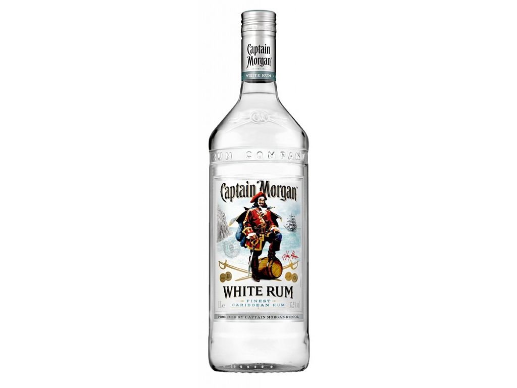 Captain Morgan White Rum 37 % 1 l