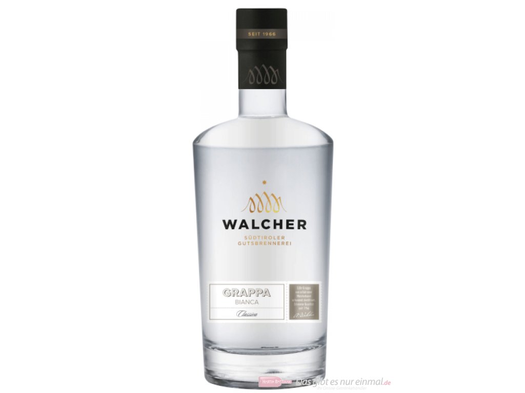 Grappa Bianca Walcher 38 % 0,7 l