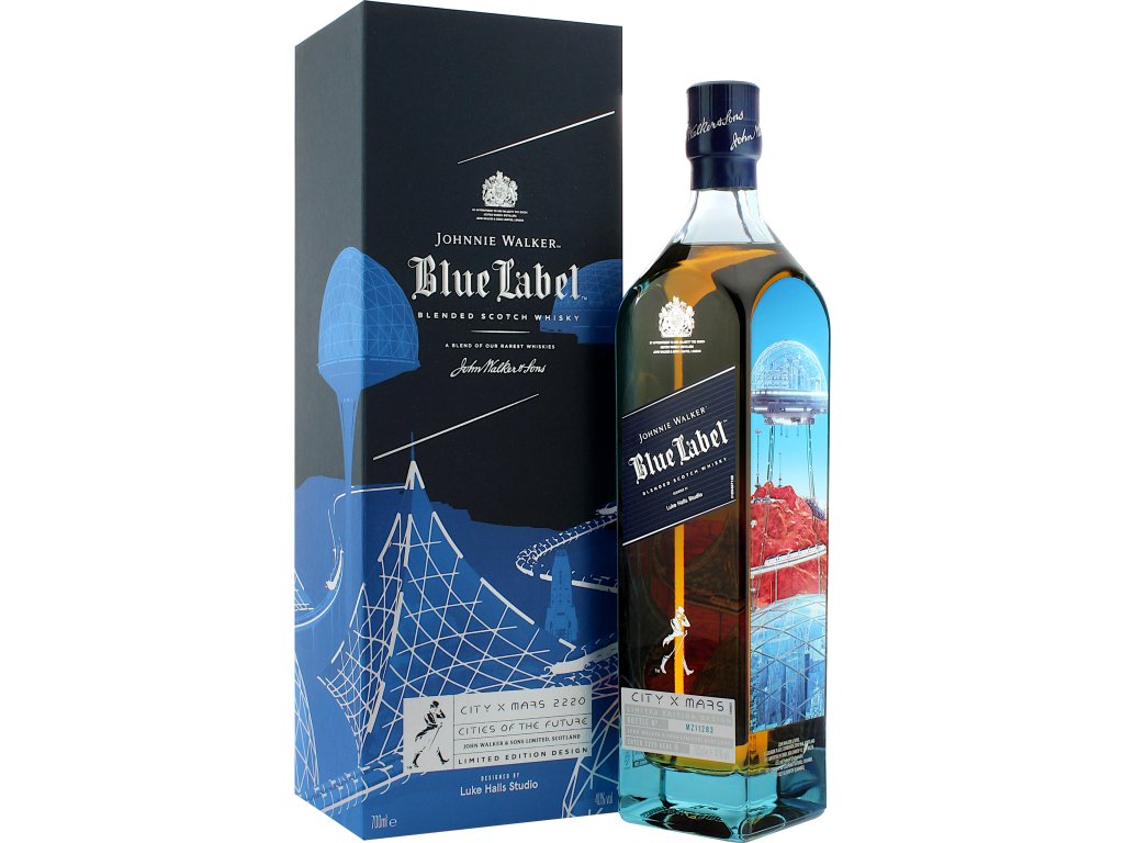 Johnnie Walker Blue Cities Future Mars 40% 0,7 l