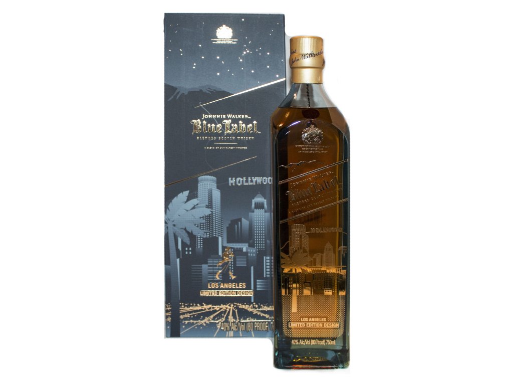 Johnnie Walker Blue Label Los Angeles Hollywood 40 % 0,75 l