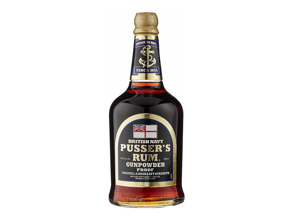 Pusser´s Rum Gunpowder Proof Black Label 54,5 % 0,7 l