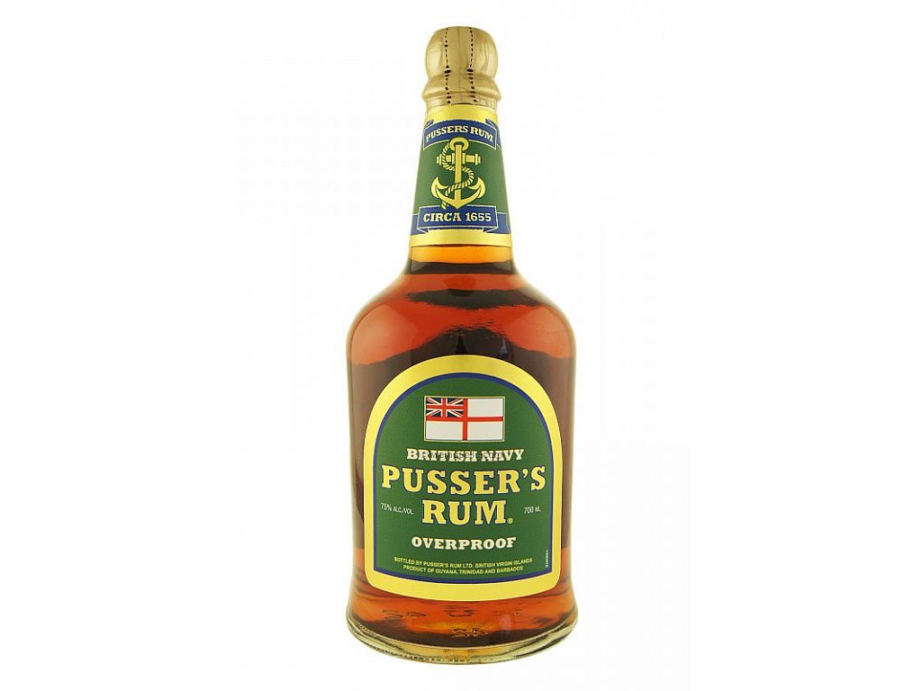Pusser´s Rum Overproof Green Label 75,5% 0,7 l