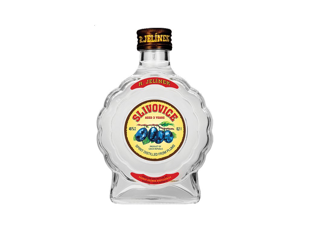 Slivovice Bílá Budík Rudolf Jelínek 45 % 0,2 l