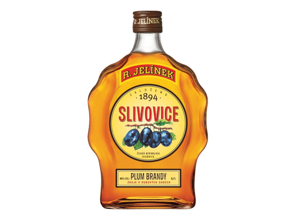 Slivovice Zlatá Budík Rudolf Jelínek 45 % 0,7 l