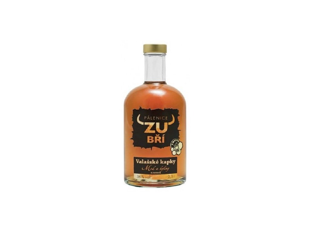 Valašské kapky (med a bylinky) Zubří 36 % 0,5 l